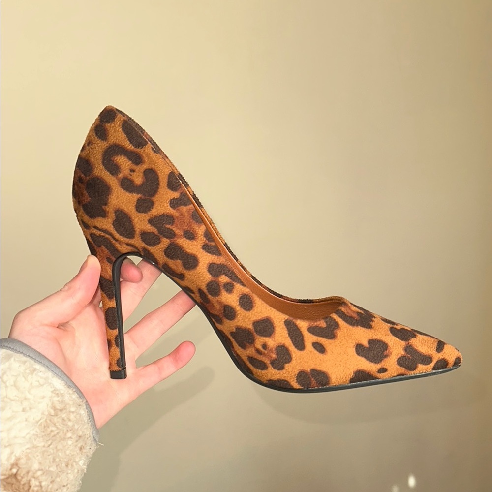 Leopard Print Stiletto Heels